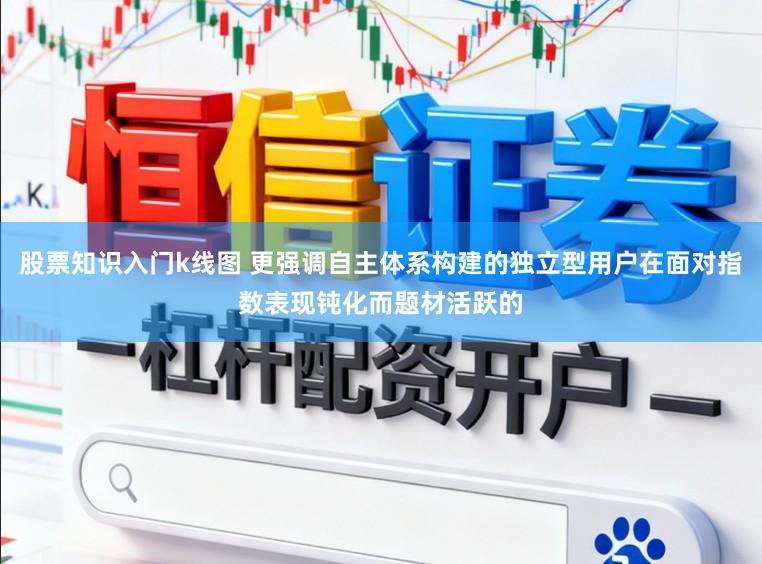 股票知识入门k线图 更强调自主体系构建的独立型用户在面对指数表现钝化而题材活跃的