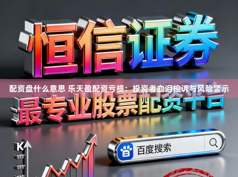 配资盘什么意思 乐天盈配资亏损：投资者血泪控诉与风险警示